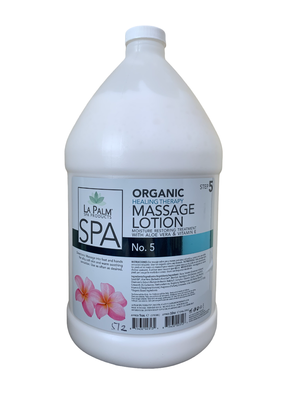 Lapalm Organic Healing Therapy Massage Lotion No.5 Aloe Vera & Vitamin E